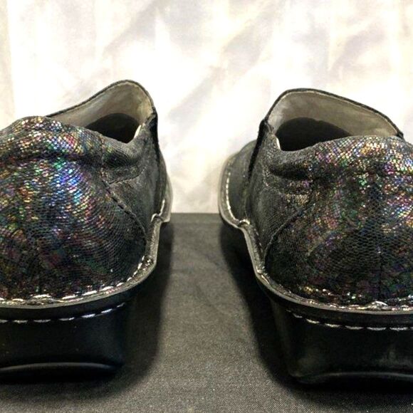 Alegria Black Multi Metallic Brook Tranquil Clogs - Size 38 - Picture 6 of 6